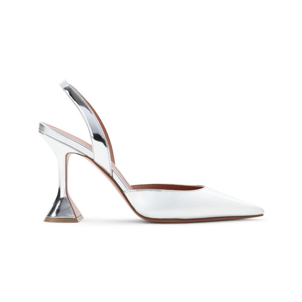 Amina Muaddi Holli Mirror 95 Slingback Women